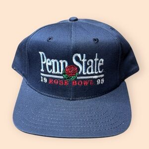 Vintage Penn State 1995 Rose Bowl Snapback Hat Nittany Lions Vtg PSU 90s